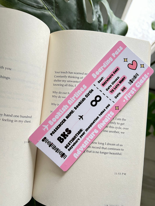 BOOKISH AIRLINES BOOKMARK