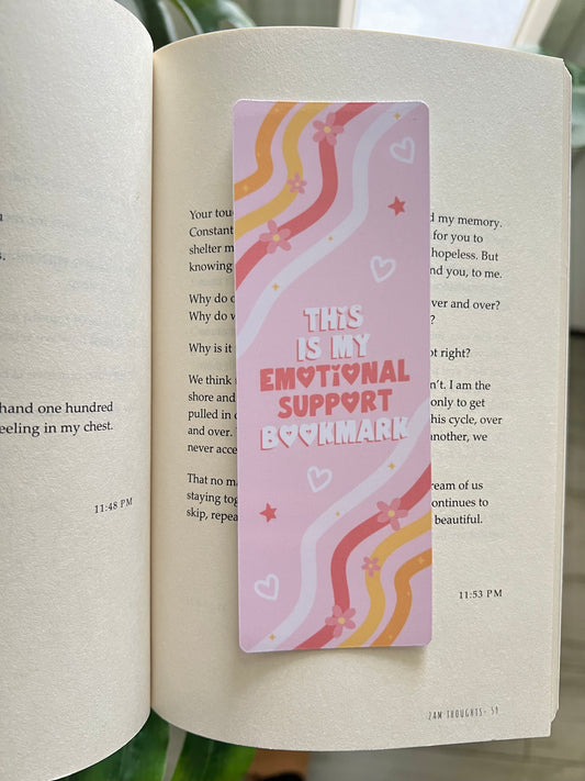 EMOTIONAL SUPPORT BOOKMARK