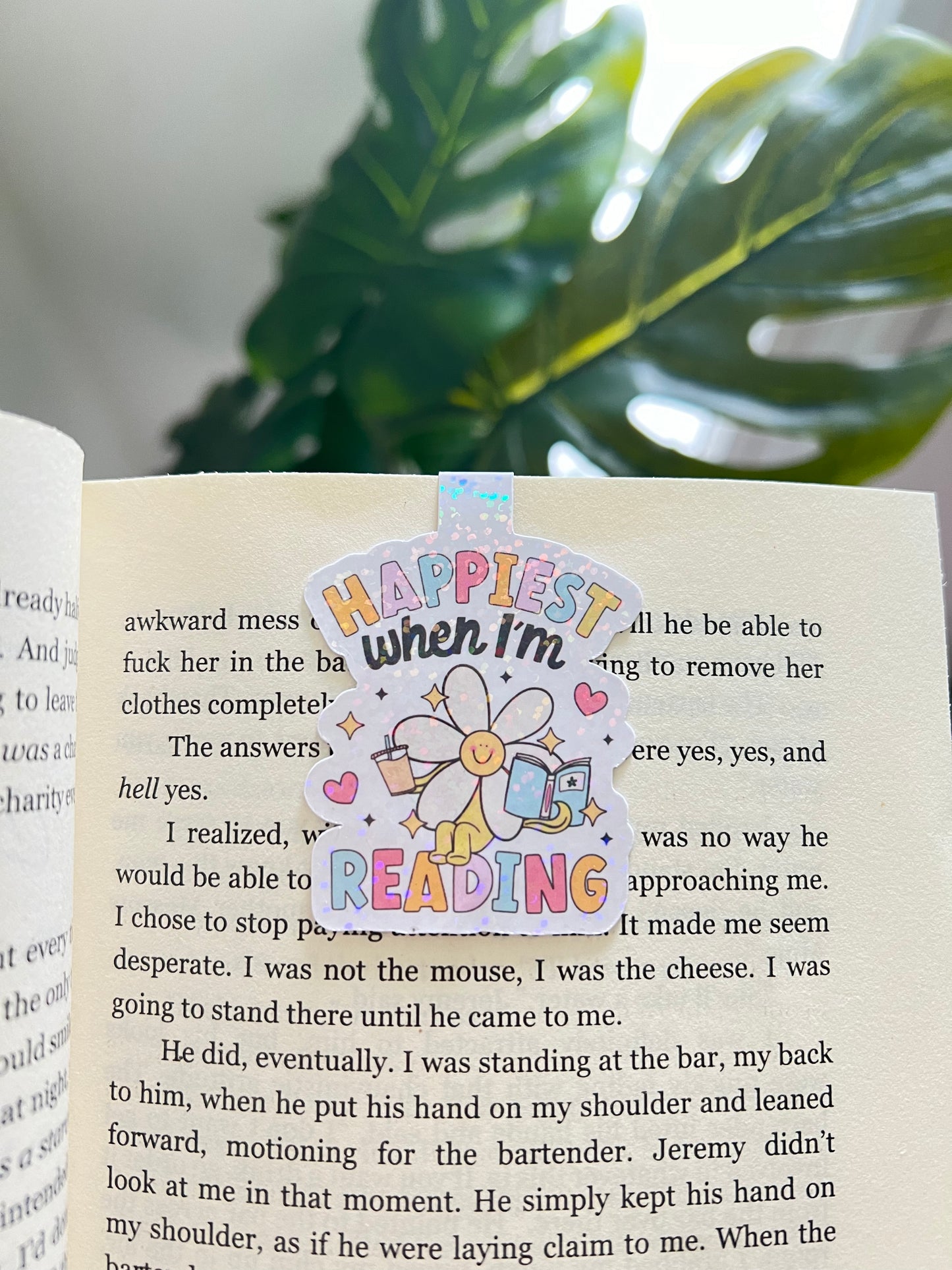 HAPPIEST WHEN READING BOOKMARK