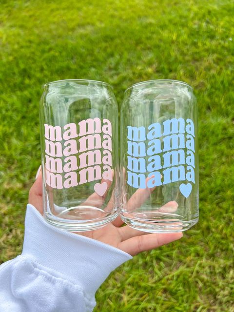 Mama 16oz Glass Cup