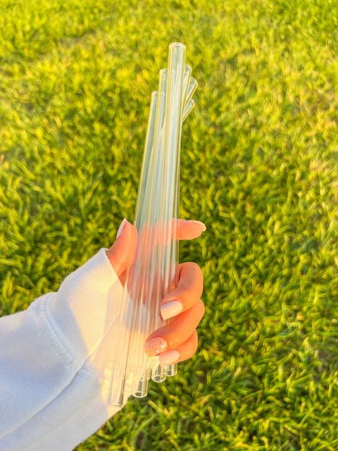 Clear Glass Straw